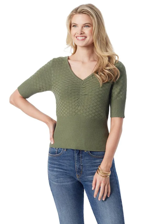 Women Jessica Simpson Tops and Tees Imani Top In Bronze Green