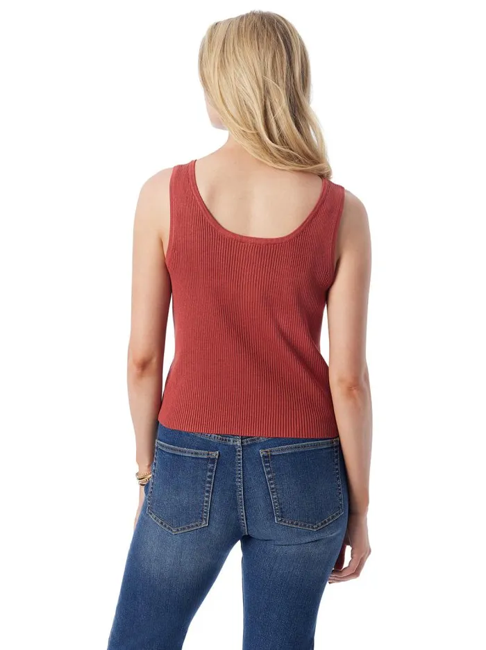 Women Jessica Simpson Tops and Tees Johanna Lace Up Tank In Chili Oil