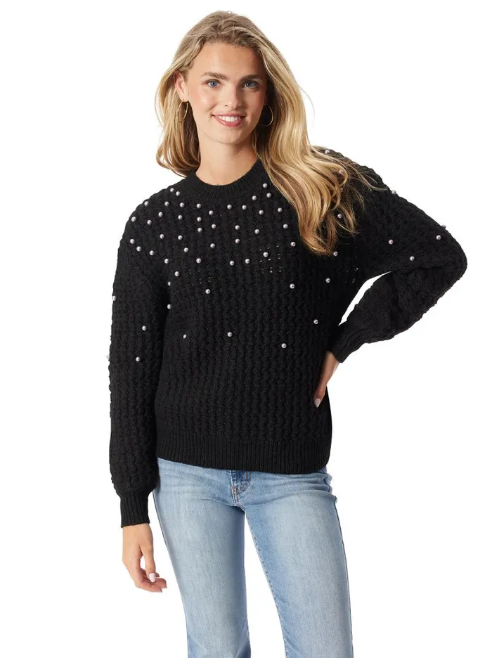 Women Jessica Simpson Tops and Tees Kamari Sweater In Black
