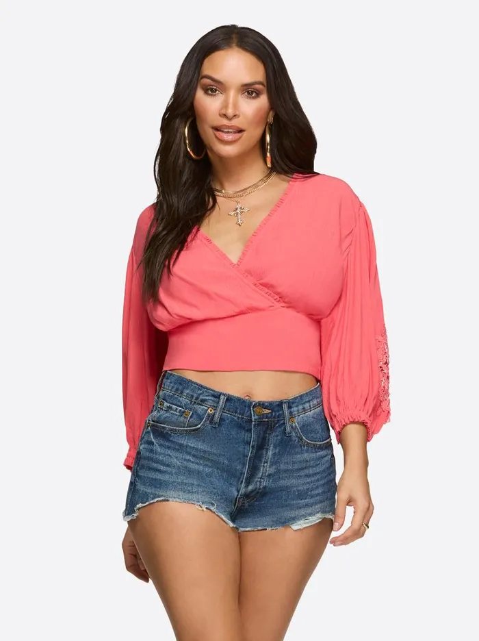 Women Jessica Simpson Tops and Tees Patsy Top In Rose Of Sharon
