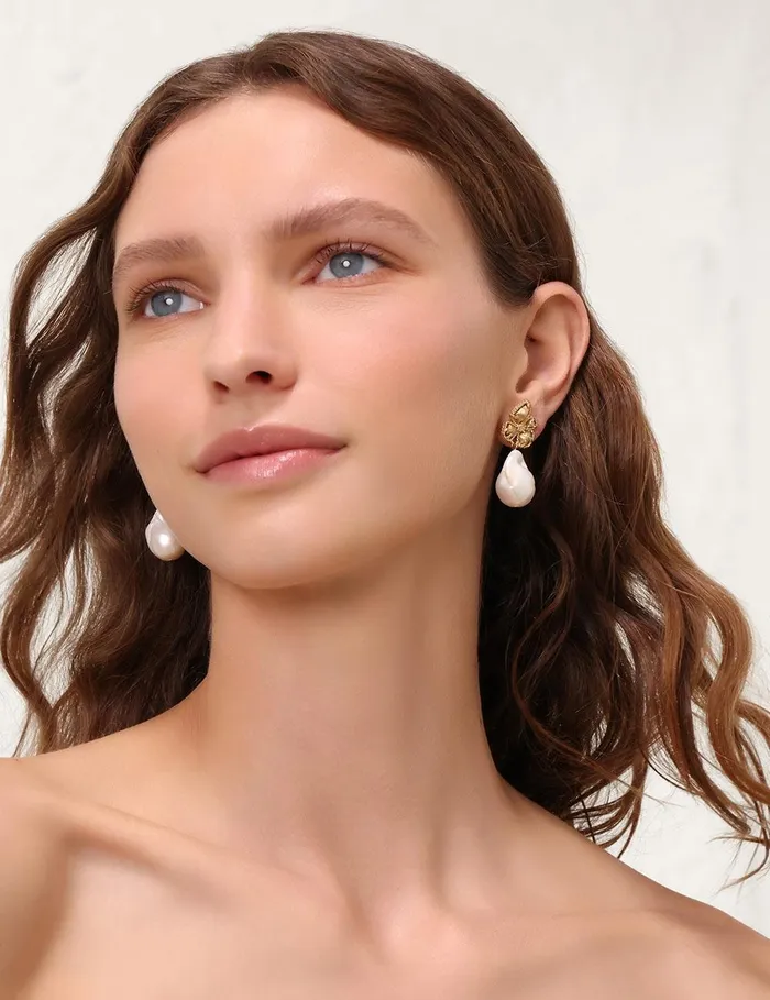 Women Jewellery Zimmermann Bloom Earrings Goldpearl