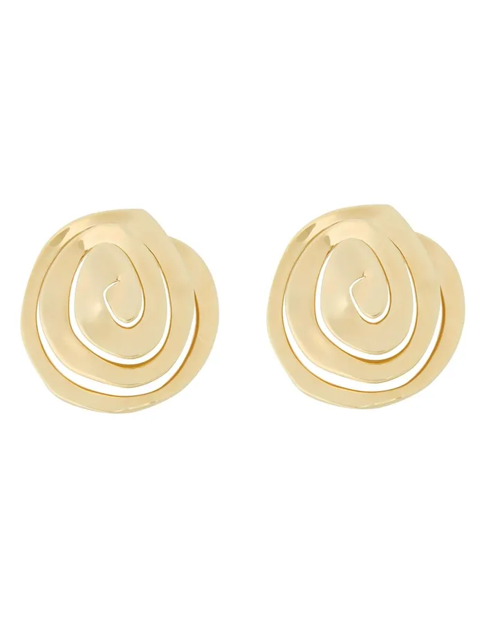 Women Jewellery Zimmermann Flow Large Earrings Gold
