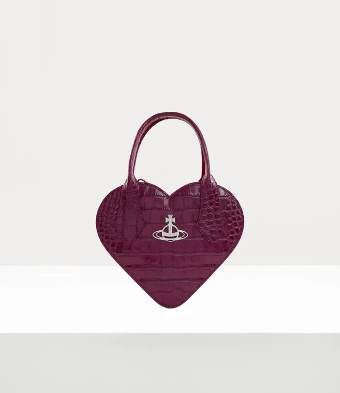 Women Josephine Heart Crossbody Bag Purple Vivienne Westwood Crossbody Bags