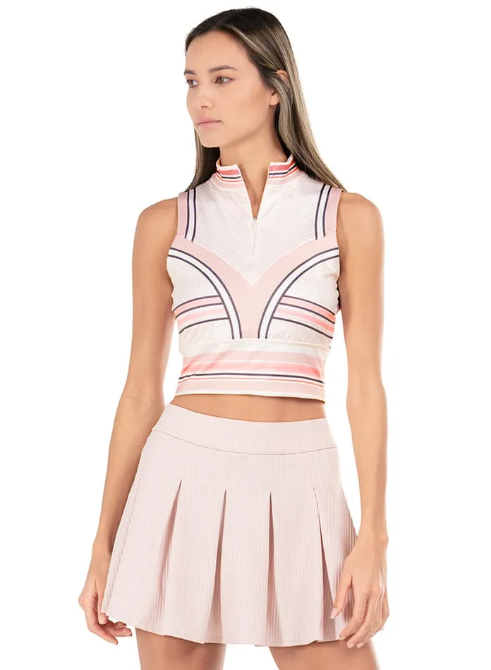 Women KSwiss TShirts and Tops ACCELERATE CROP TANK Flamingo