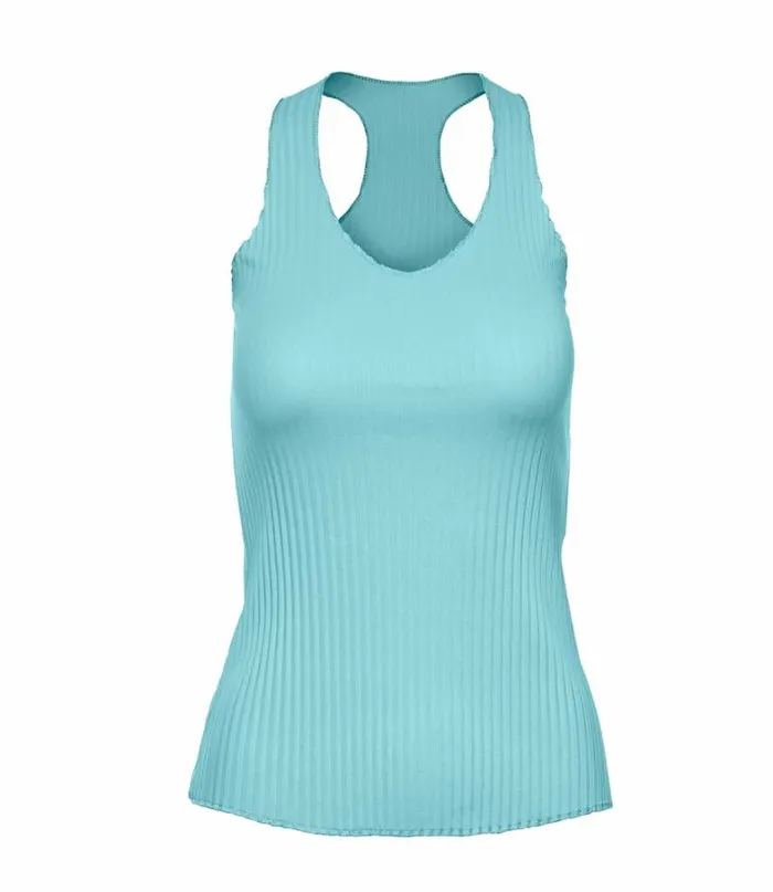 Women KSwiss TShirts and Tops PLEATED VNECK TANK 2 Angel Blue