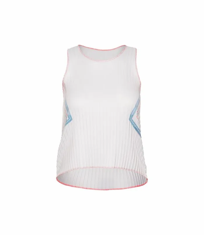 Women KSwiss TShirts and Tops SCULPT PLEATED TANK White
