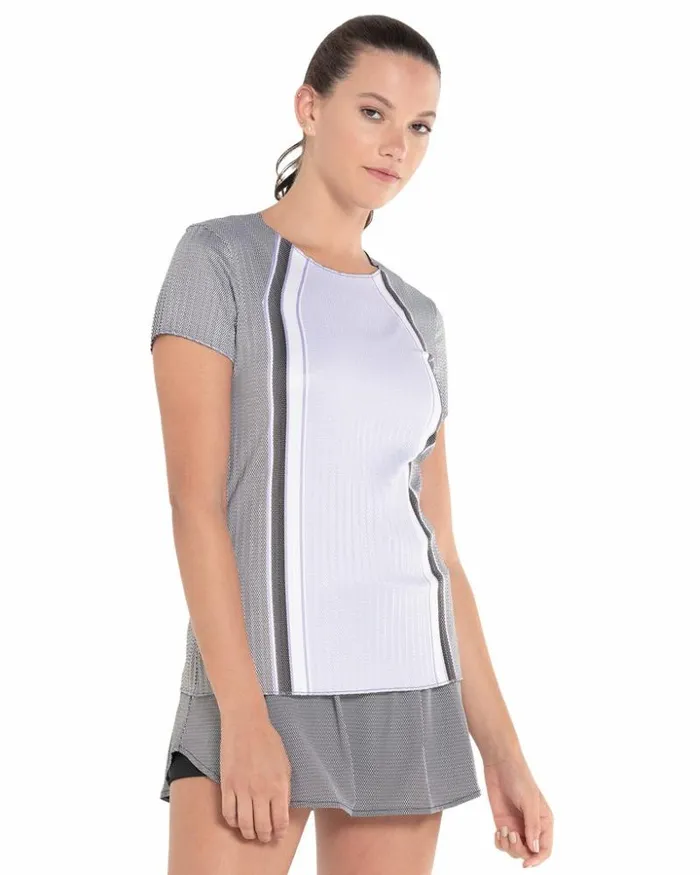 Women KSwiss Tennis and Pickleball PLEATED SS CREW Paisley