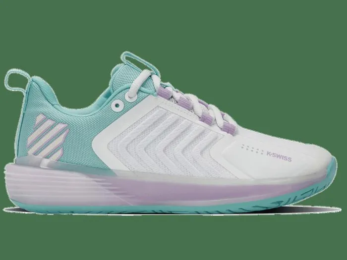 Women KSwiss Tennis ULTRASHOT 3 Brilliant Whiteangel Bluesheer Lilac