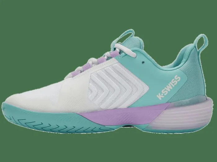 Women KSwiss Tennis ULTRASHOT 3 Brilliant Whiteangel Bluesheer Lilac