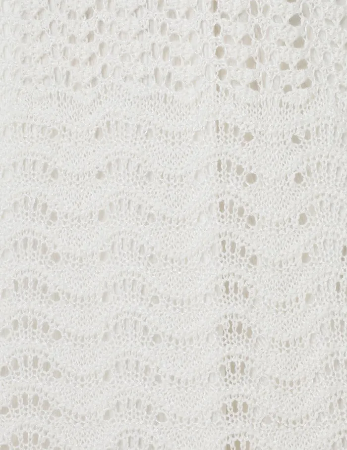 Women Knitwear Zimmermann Lightburst Textured Dress Ivory