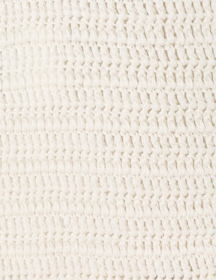 Women Knitwear Zimmermann Ottie Crochet Top Ivory