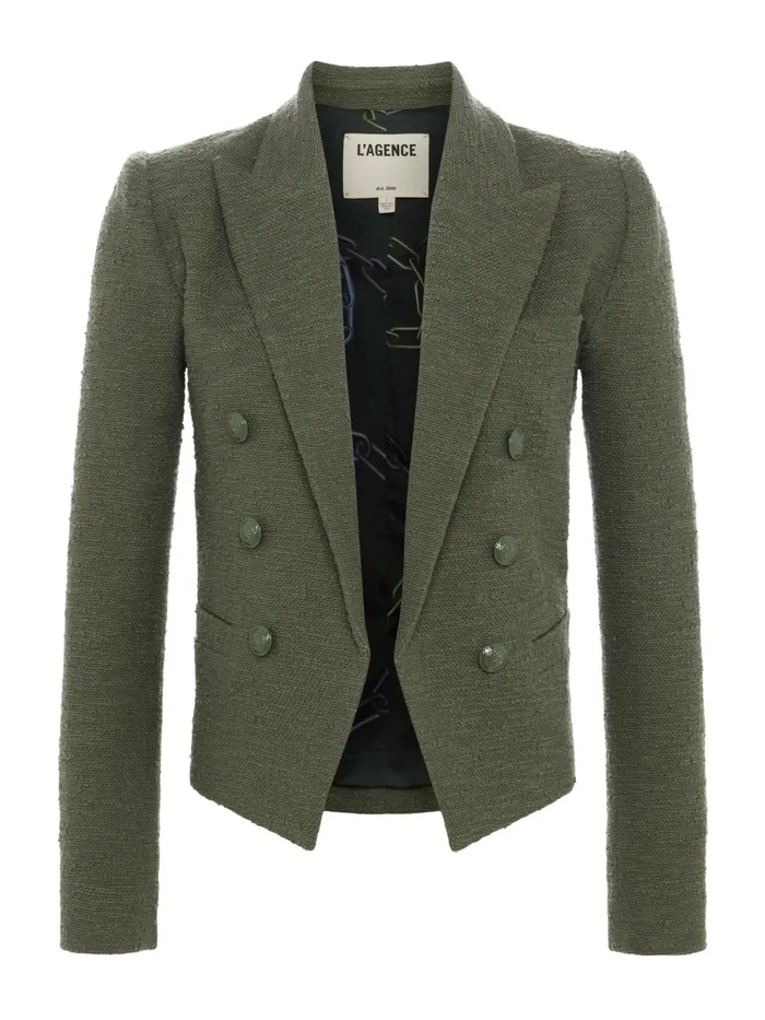 Women L039Agence Blazers and Jackets New Brooke OpenFront Blazer Beetle Women L039Agence Blazers and Jackets New Brooke OpenFront Blazer Beetle