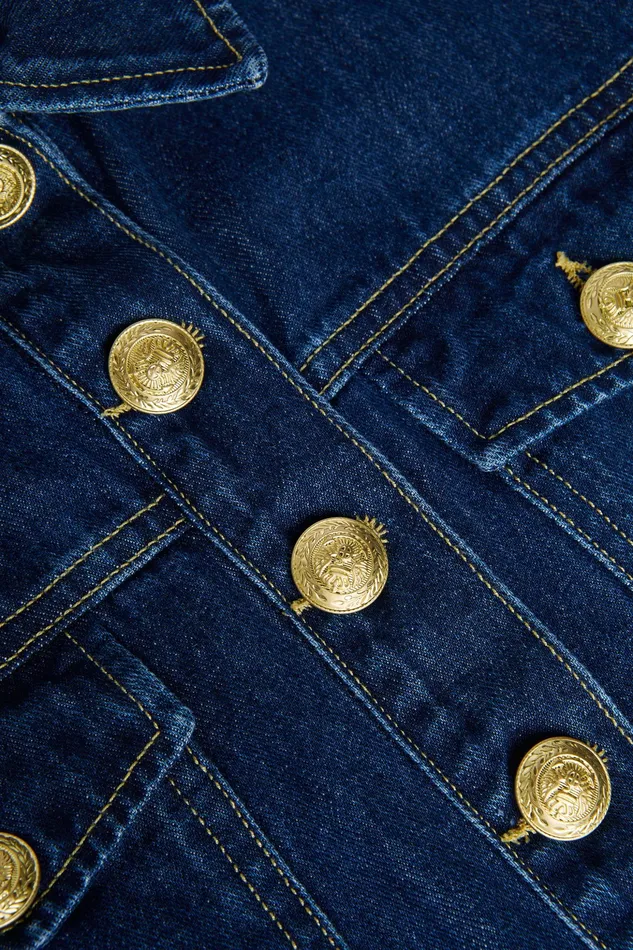 Women L039Agence Blazers and Jackets New Genevie Cropped Denim Jacket Conway Women L039Agence Blazers and Jackets New Genevie Cropped Denim Jacket Conway