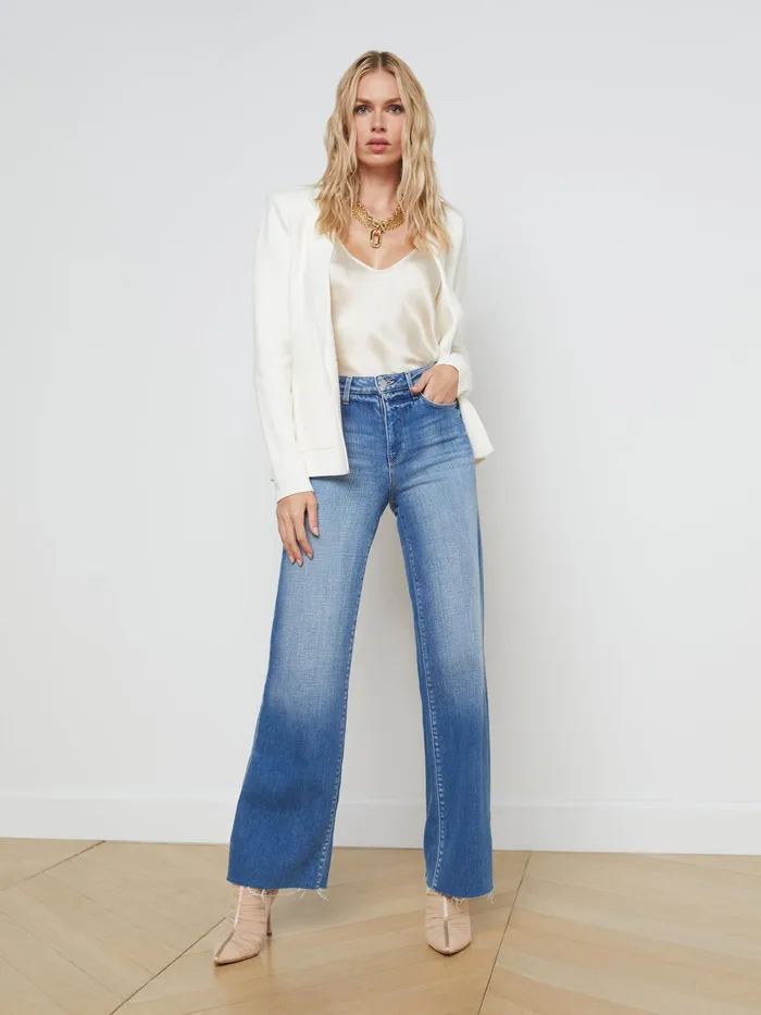 Women L039Agence Blazers and Jackets New Lacey Knit Blazer Ivoryivory Women L039Agence Blazers and Jackets New Lacey Knit Blazer Ivoryivory