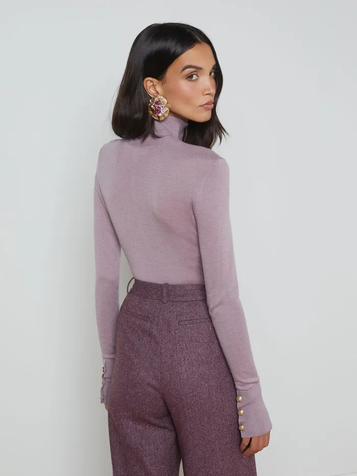 Women L039Agence Knitwear Flora Turtleneck Wisteriagold Women L039Agence Knitwear Flora Turtleneck Wisteriagold