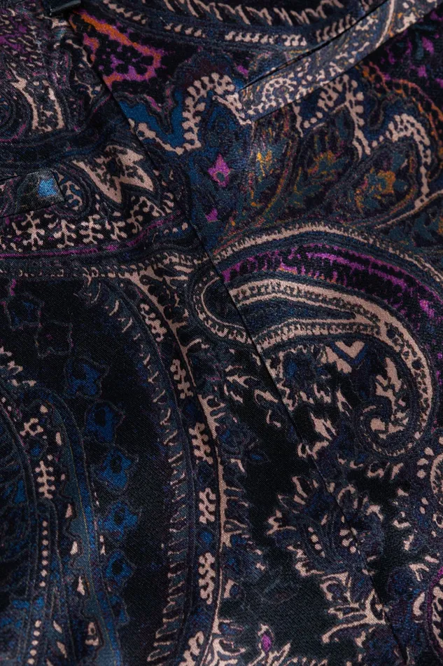 Women L039Agence Pants Pilar WideLeg Pant Plum Multi Boute Paisley Women L039Agence Pants Pilar WideLeg Pant Plum Multi Boute Paisley