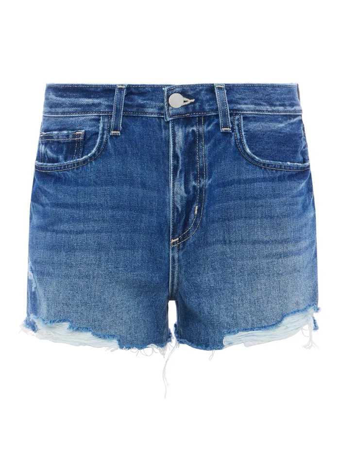 Women L039Agence Shorts Clark Distressed Denim Short Brentwood Destruct Women L039Agence Shorts Clark Distressed Denim Short Brentwood Destruct