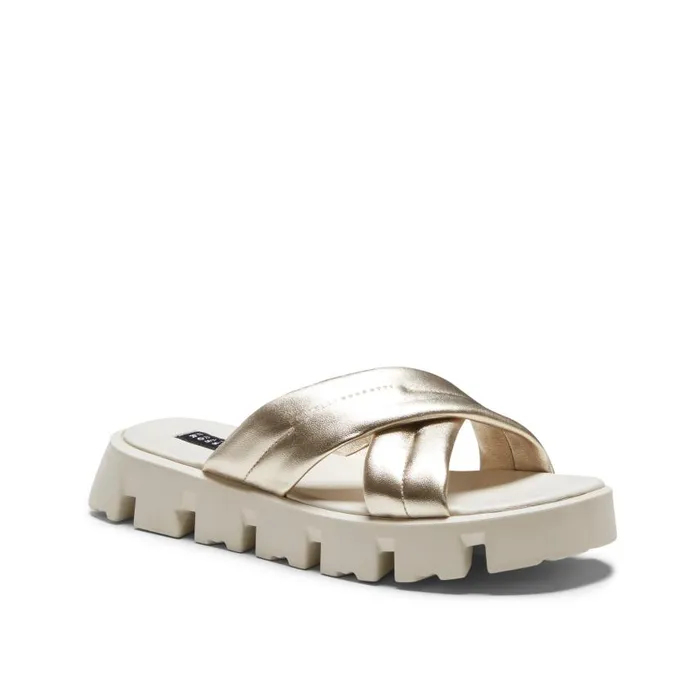 Women Leather Sandal Platinum Fratelli Rossetti Sandals