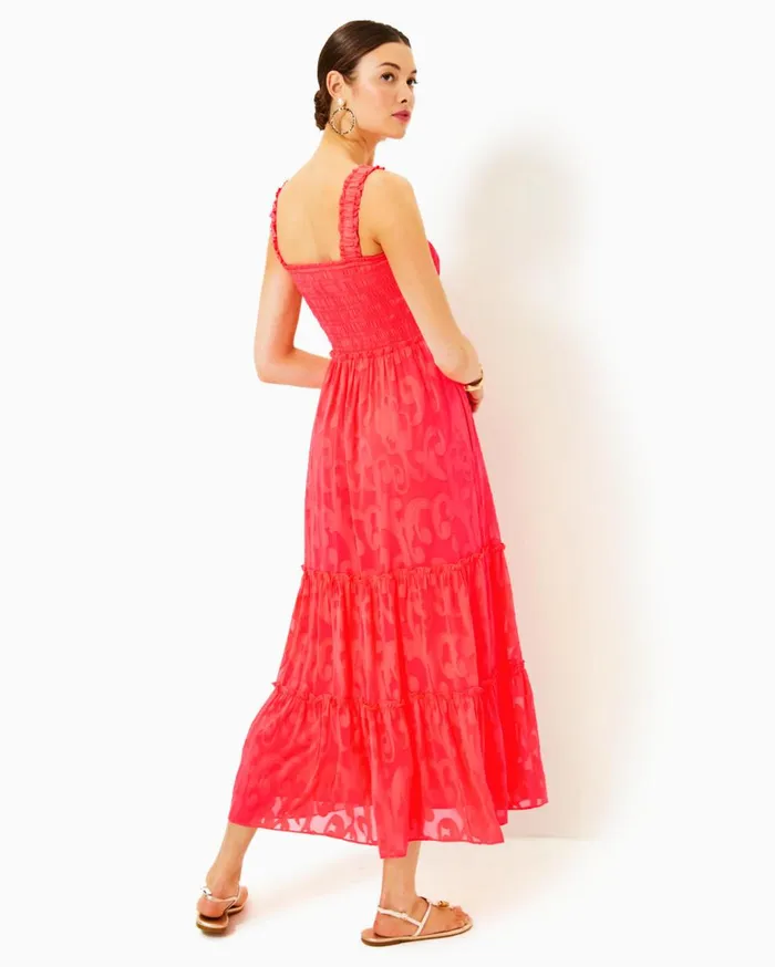 Women Lilly Pulitzer Dresses Malone Maxi Dress Las Olas Aqua Strong Current Sea Women Lilly Pulitzer Dresses Malone Maxi Dress Las Olas Aqua Strong Current Sea