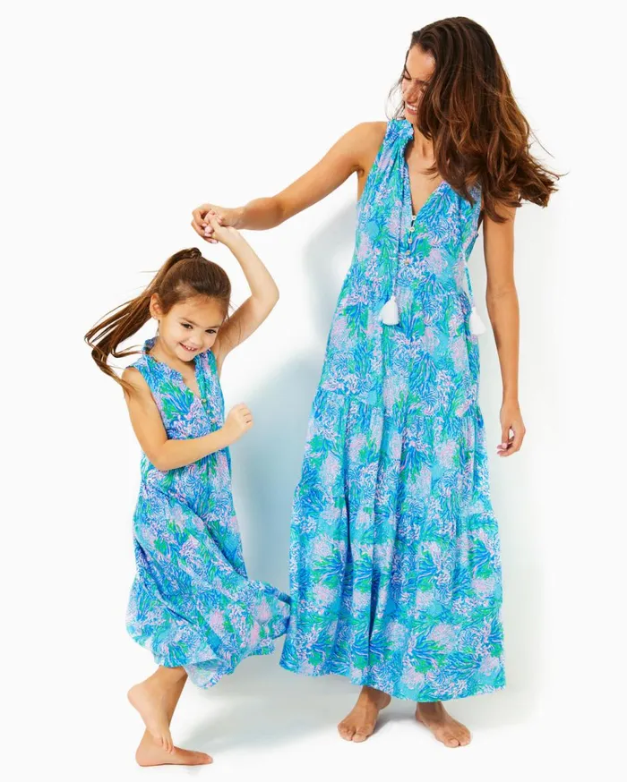 Women Lilly Pulitzer Dresses Malone Maxi Dress Las Olas Aqua Strong Current Sea Women Lilly Pulitzer Dresses Malone Maxi Dress Las Olas Aqua Strong Current Sea