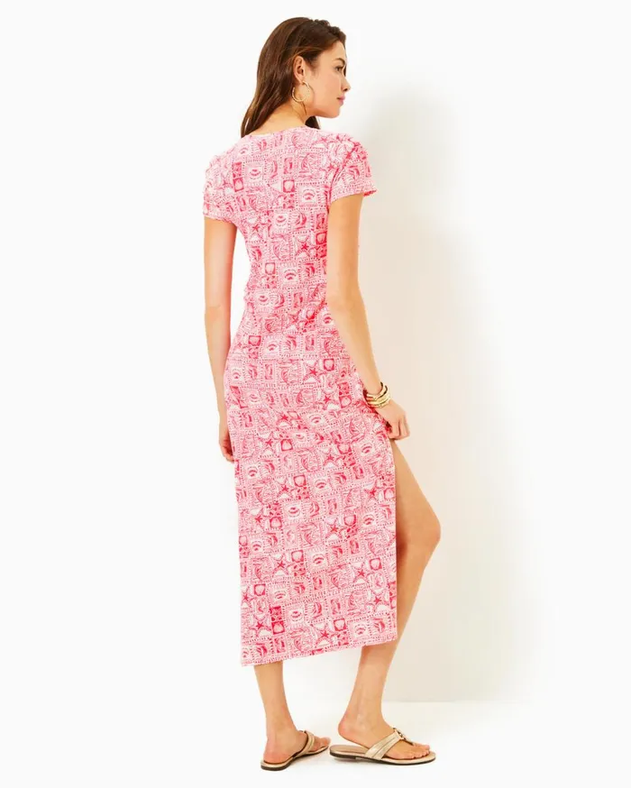 Women Lilly Pulitzer Dresses Malone Maxi Dress Las Olas Aqua Strong Current Sea Women Lilly Pulitzer Dresses Malone Maxi Dress Las Olas Aqua Strong Current Sea