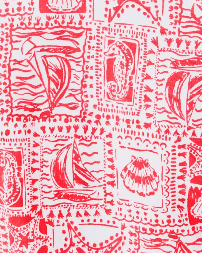 Women Lilly Pulitzer Tops UPF 50 Skipper Popover Low Tide Navy Pandarama Women Lilly Pulitzer Tops UPF 50 Skipper Popover Low Tide Navy Pandarama
