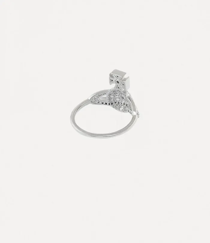 Women Little Orb Ring Platinumwhitecz Vivienne Westwood Rings Women Little Orb Ring Platinumwhitecz Vivienne Westwood Rings