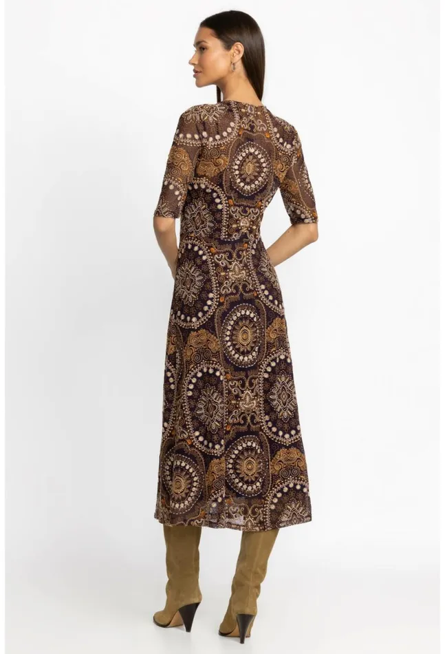 Women Loving Is Easy Mesh Midi Dress Multi Johnny Was Dresses