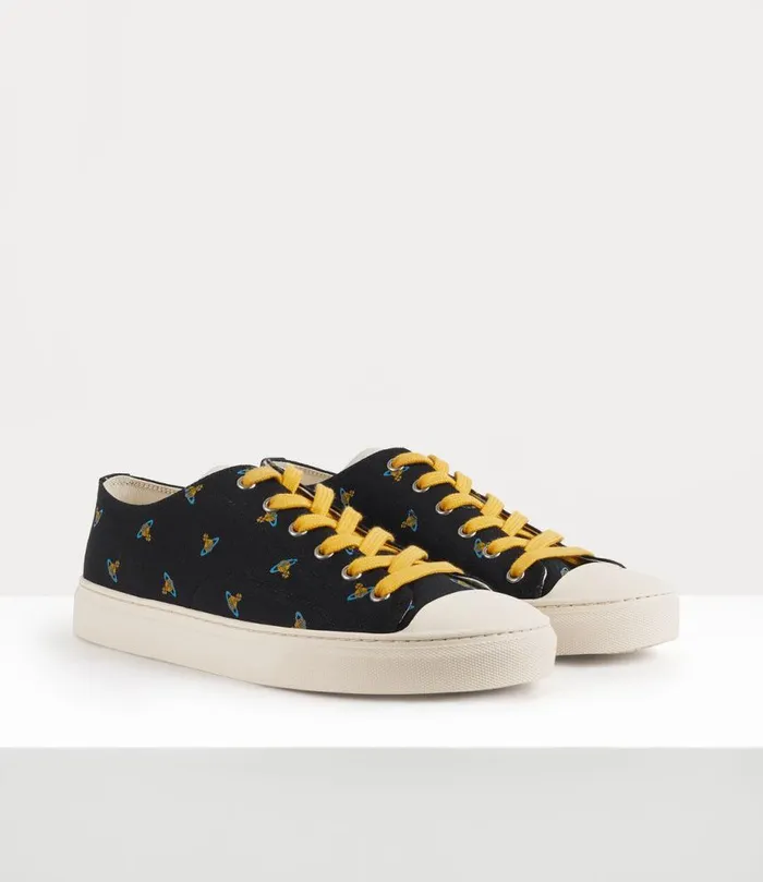 Women Low Top Canvas Plimsoll Blackbabyorbs Vivienne Westwood Trainers Women Low Top Canvas Plimsoll Blackbabyorbs Vivienne Westwood Trainers
