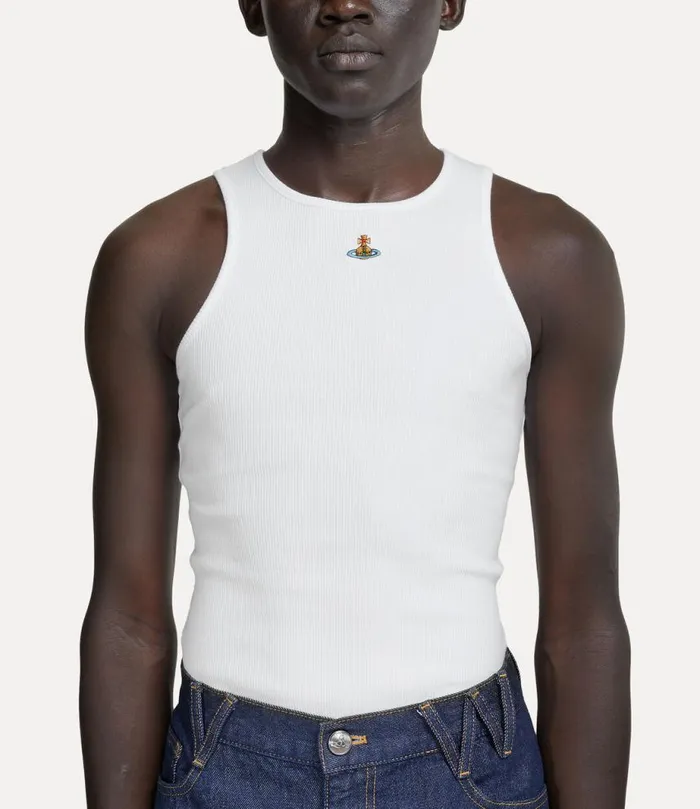 WomenMen 90s Vest White Vivienne Westwood Tops And Shirts WomenMen 90s Vest White Vivienne Westwood Tops And Shirts