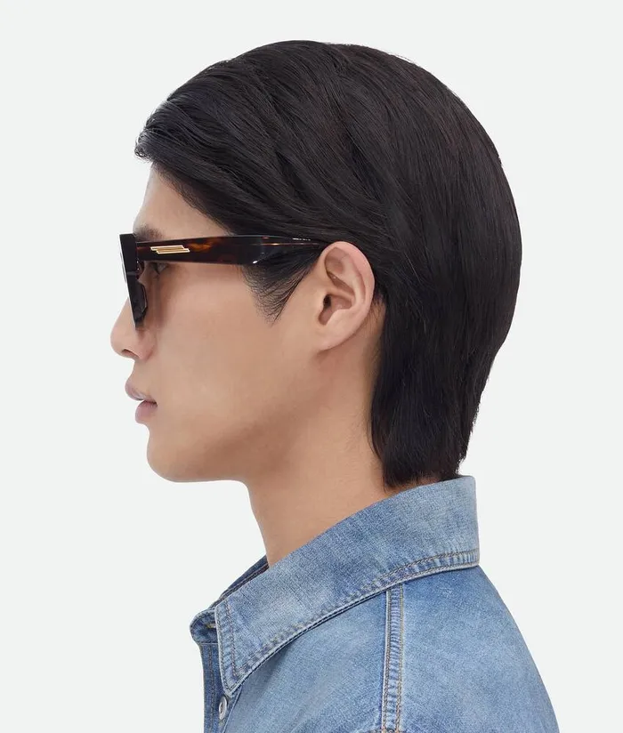 WomenMen Bottega Veneta Sunglasses Classic Square Sunglasses Havana Brown