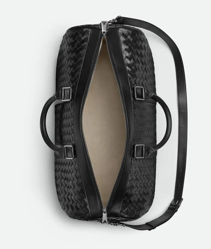 WomenMen Bottega Veneta Travel Bags Cabin Duffle Black
