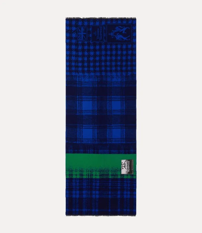 WomenMen Many Checks Stole Blue Vivienne Westwood Scarves And Ponchos