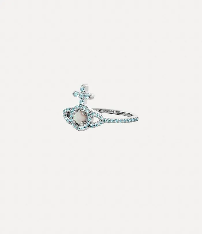 Women Olympia Ring Platinumturquoiseczwhitesyntheticopa Vivienne Westwood Classic Styles Women Olympia Ring Platinumturquoiseczwhitesyntheticopa Vivienne Westwood Classic Styles