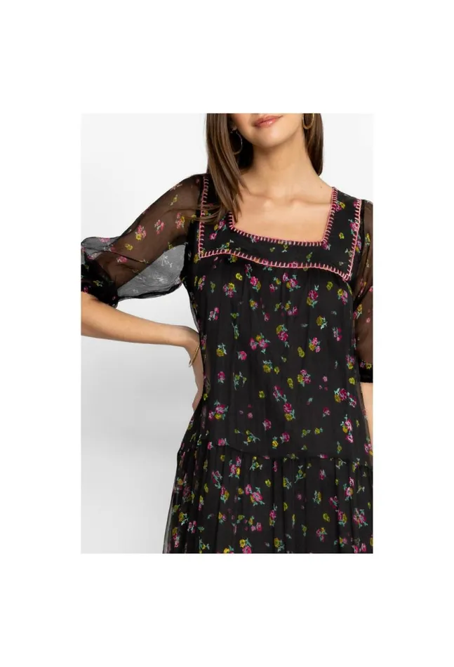 Women Paige Midi Dress Little Ditsy Johnny Was Dresses