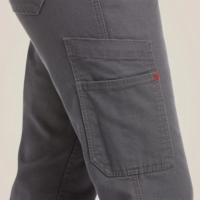 Women Pants and Shorts Ariat FR Stretch DuraLight Canvas Stackable Straight Leg Pant Iron Grey Women Pants and Shorts Ariat FR Stretch DuraLight Canvas Stackable Straight Leg Pant Iron Grey
