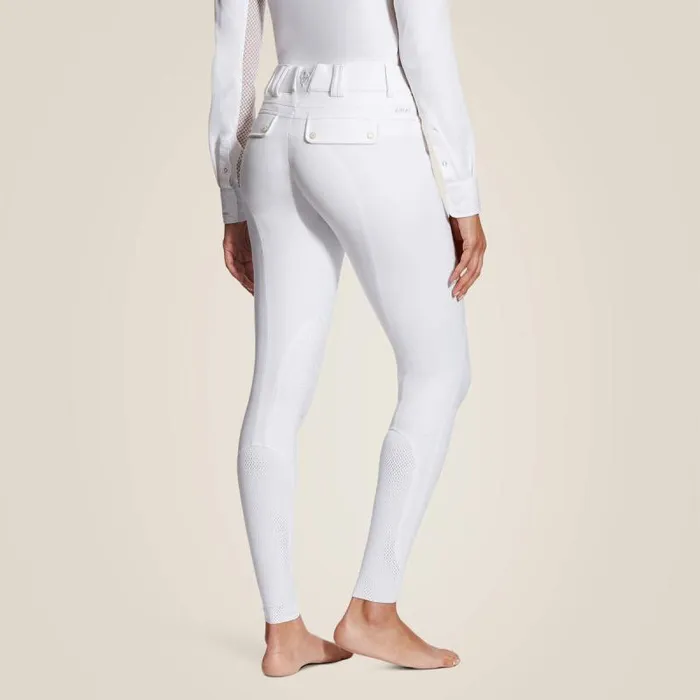 Women Pants and Shorts Ariat Tri Factor Grip Knee Patch Breech White Women Pants and Shorts Ariat Tri Factor Grip Knee Patch Breech White