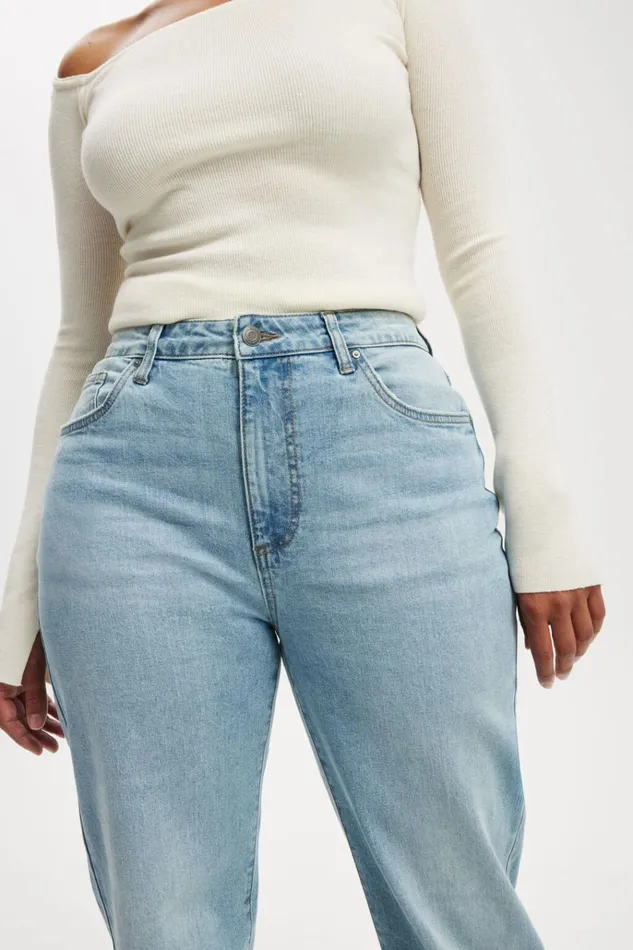 Women Pants Cotton On Curvy Stretch Straight Jean Cloud Blue Women Pants Cotton On Curvy Stretch Straight Jean Cloud Blue