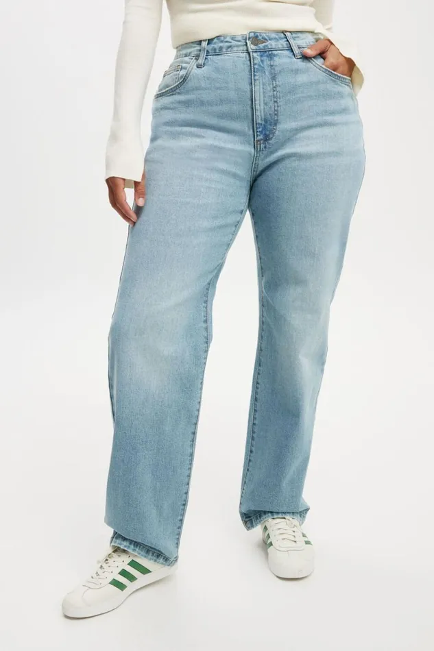 Women Pants Cotton On Curvy Stretch Straight Jean Cloud Blue Women Pants Cotton On Curvy Stretch Straight Jean Cloud Blue