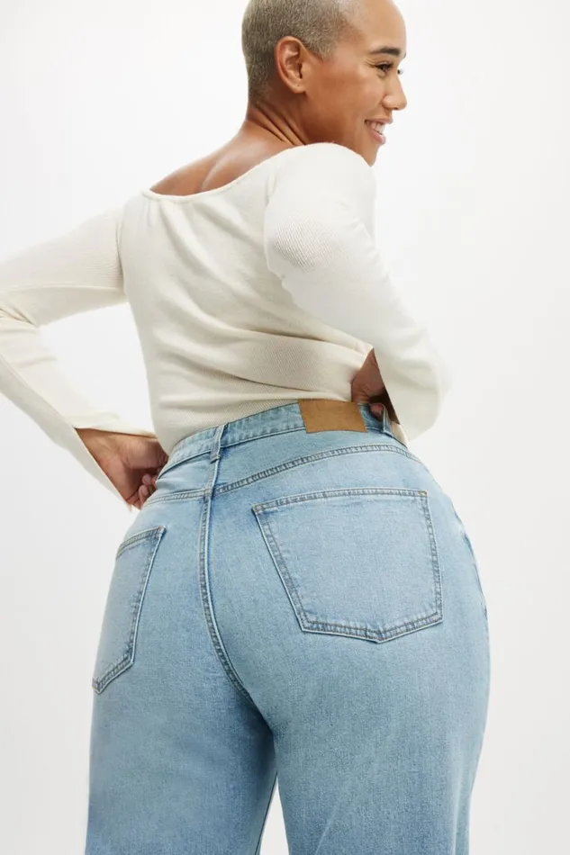 Women Pants Cotton On Curvy Stretch Straight Jean Cloud Blue Women Pants Cotton On Curvy Stretch Straight Jean Cloud Blue