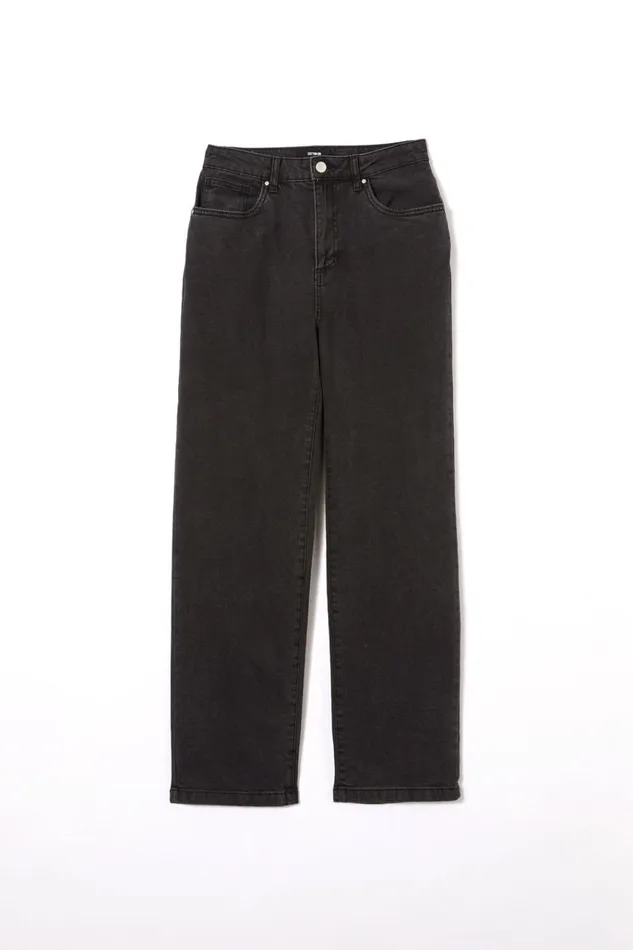 Women Pants Cotton On Curvy Stretch Straight Jean Graphite Black Women Pants Cotton On Curvy Stretch Straight Jean Graphite Black