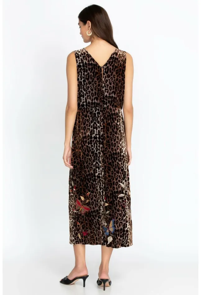 Women Penelope Maxi Tank Dress Leopard Johnny Was Dresses