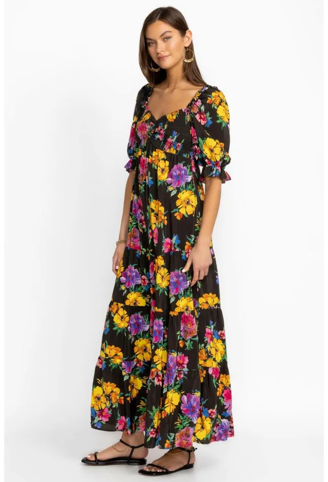 Women Poppy Silk Maxi Dress Poppy Johnny Was Dresses