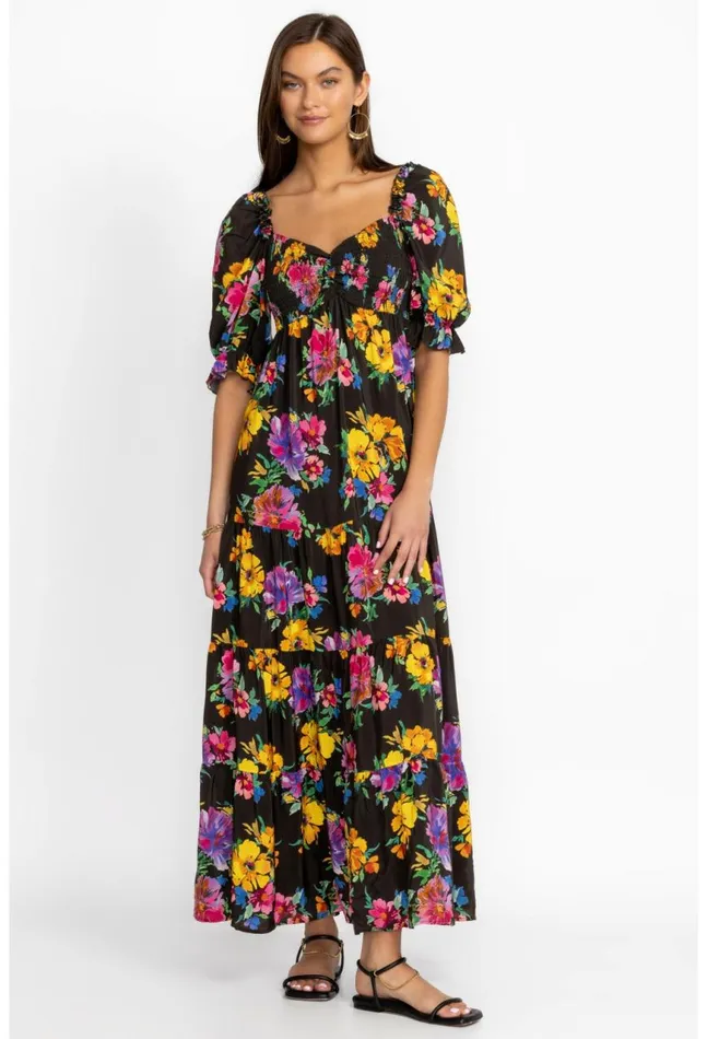 Women Poppy Silk Maxi Dress Poppy Johnny Was Dresses