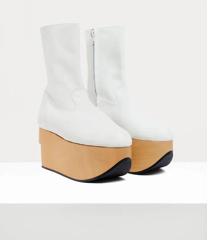 Women Rocking Horse Boot White Vivienne Westwood Boots Women Rocking Horse Boot White Vivienne Westwood Boots