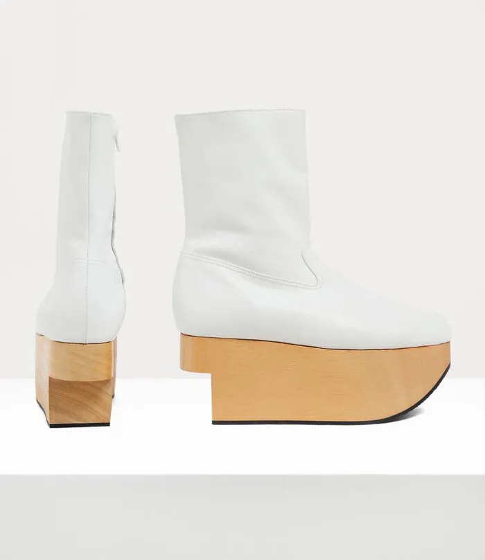 Women Rocking Horse Boot White Vivienne Westwood Boots Women Rocking Horse Boot White Vivienne Westwood Boots