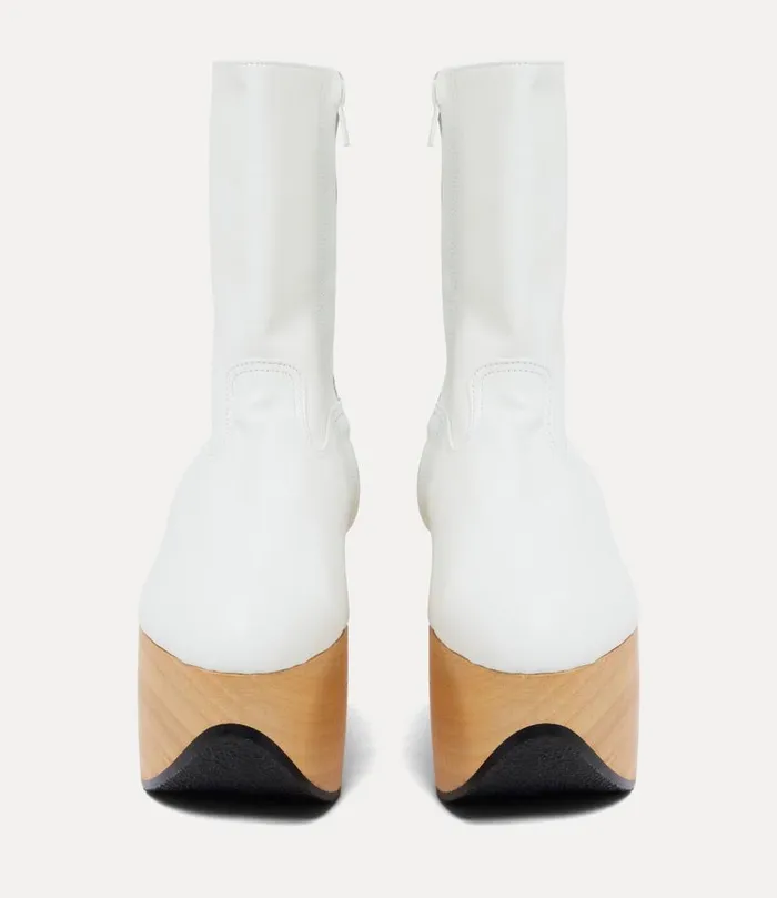 Women Rocking Horse Boot White Vivienne Westwood Boots Women Rocking Horse Boot White Vivienne Westwood Boots