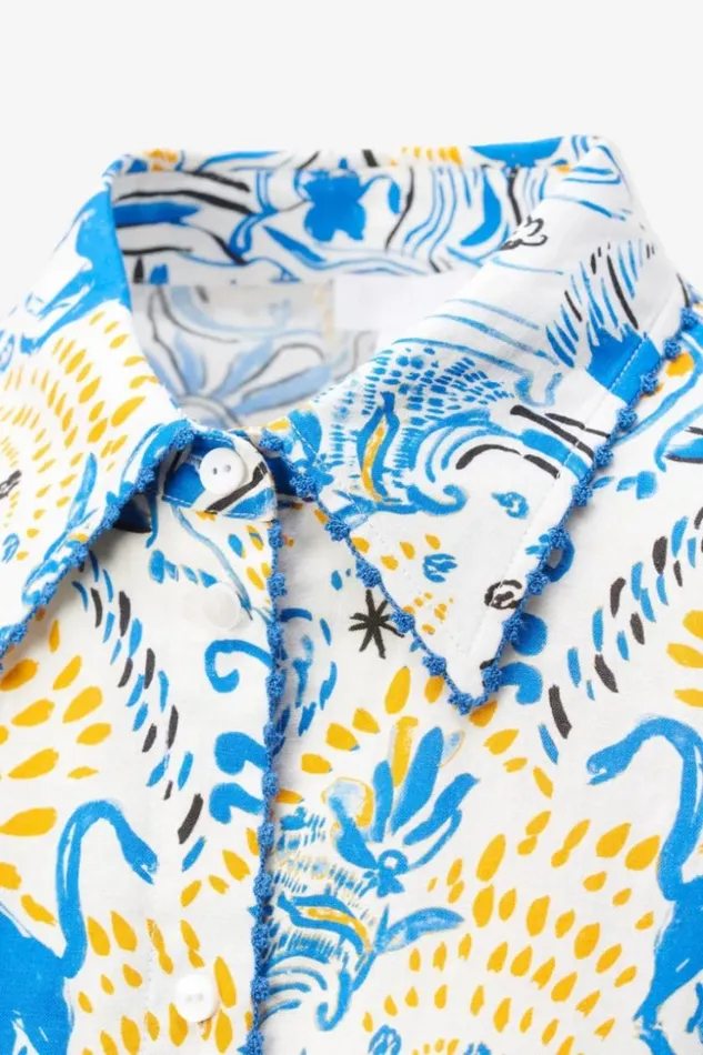Women Shirts and Blouses Lala Berlin Blouse Betta 8211 Linenviscose Blend 8211 Magic Garden Day Women Shirts and Blouses Lala Berlin Blouse Betta 8211 Linenviscose Blend 8211 Magic Garden Day