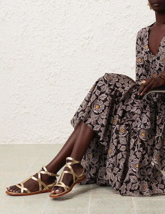 Women Shoes Zimmermann Bay Sandal Gold