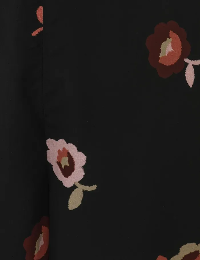 Women Shorts and Pants Zimmermann Belted Wide Leg Pant Black Floral